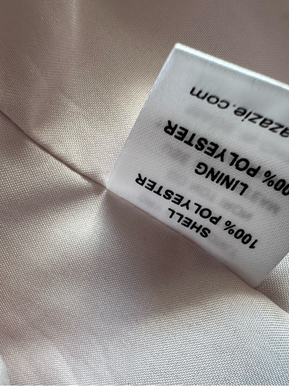 Azazie Bridesmaid Dress Blush Pink Chiffon Halter Pleated A-Line XS S - Picture 10 of 13